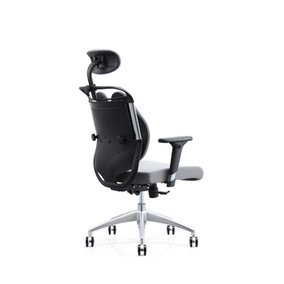 PU Leather Modern Ergonomic Chair ฐานอลูมิเนียมพับเก้าอี้สำนักงาน