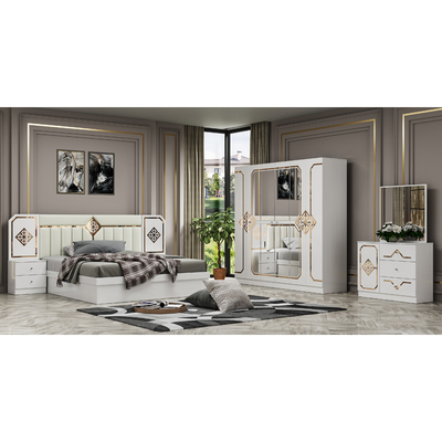 โฟชาน Wholesale ราคาถูก หรูหรา Double King Size Bedroom Set บ้านสมัยใหม่ ครบครัน