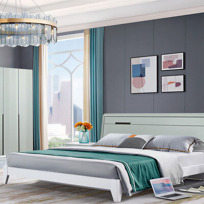 Master Suite ห้องนอน เฟอร์นิเจอร์ชุด โครงสร้างไม้ ที่พักผ่อน สะดวกสบาย ที่เก็บของ ขั้นต่ํา คุณภาพสูง ห้องนอนโมเดิร์นหรูหรา