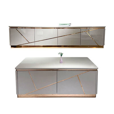 ดีไซน์โมเดิร์น ห้องนั่งเล่นไม้ ตู้โทรทัศน์ รองจองบ้าน เฟอร์นิเจอร์หรูหรา สไตล์ไม้ MDF