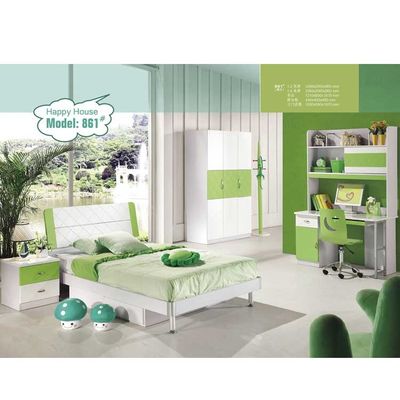 E1 MDF Cabrini Green Children Bedroom ชุดเฟอร์นิเจอร์มุมโค้งมน