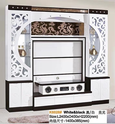 ตู้วางทีวีสไตล์ตู้ปลา ตู้ไม้ MDF ตู้วางทีวี Ashley Foot Armoire