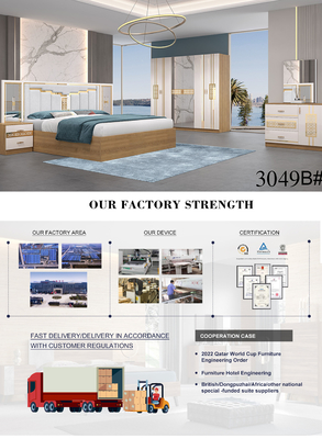 Luxury Modern King Size เตียงคู่ขนาดคิงไซส์ วัสดุไม้ MDF หนัง PU