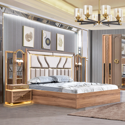 สไตล์ไทยหรู รากไม้ ขนาดกษัตริย์ เตียงเตียง Led Headboard โมเดิร์น คลาสสิค ครบครันบ้าน ตู้นอนไม้ เฟอร์นิเจอร์