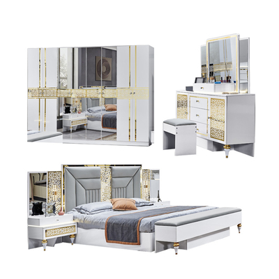 ขายปลีก ฝรั่งเศส บ้านไม้ Frame ห้องหลัก ห้องนอนคู่ ชุด ห้องนอนไม้ร่มรื่น