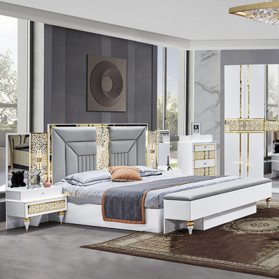 ขายปลีก ฝรั่งเศส บ้านไม้ Frame ห้องหลัก ห้องนอนคู่ ชุด ห้องนอนไม้ร่มรื่น