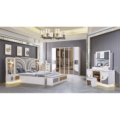 Classic Luxury Villa Home Furniture Bedroom Sets Modern Double Bed Room Wooden Frame Complete king Size Bedroom Furniture Set