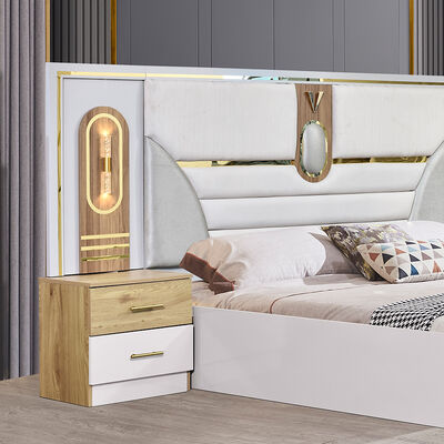 โฟชาน ขายปลีก เซตห้องนอนขนาดกษัตริย์ เฟอร์นิเจอร์ไม้ เตียงคู่ โมเดิร์น