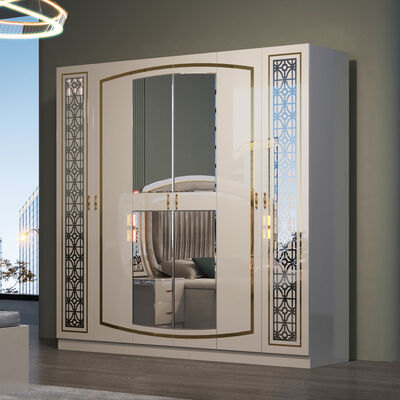 ราคาถูก ขายปลีก ครบ 5 ชิ้น เฟอร์นิเจอร์ห้องนอนโมเดิร์น เซ็ท บ้าน คอนโด ครบครัน กรอบไม้ เตียงขนาดใหญ่