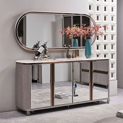 เซตห้องอาหารไม้หรูครบครัน 6 ที่นั่ง เฟอร์นิเจอร์บ้าน หรูหรา ไม้ใหญ่ โต๊ะอาหารมาร์บอร์มโมเดิร์น 4 เก้าอี้