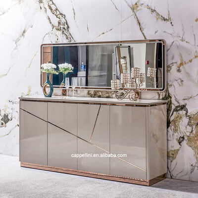 ชุดห้องอาหารหรูหราทันสมัยแบบครบชุด เฟอร์นิเจอร์บ้าน ที่เก็บของ โต๊ะทานอาหารไม้เรียบง่าย 6 ที่นั่ง พร้อมเก้าอี้