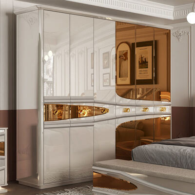 ขายปลีก รุ่นใหม่ ครบถ้วน ห้องนอนหรู ห้องนอนคู่ไม้ ห้องเตียงคู่ ตุรกี