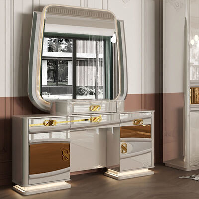 ขายปลีก รุ่นใหม่ ครบถ้วน ห้องนอนหรู ห้องนอนคู่ไม้ ห้องเตียงคู่ ตุรกี