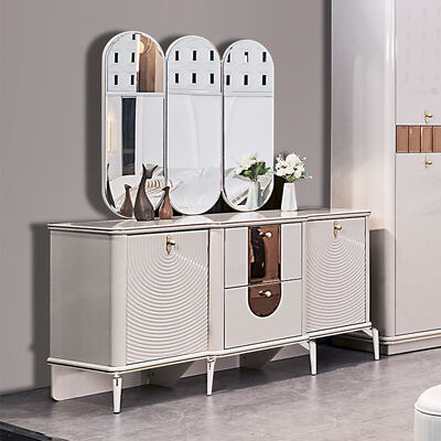 ชุดห้องนอนเตียงคิงไซส์หนังหรูหราไม้ ชุดห้องนอนผู้ใหญ่สองคน กรอบไม้ ชุดเฟอร์นิเจอร์ห้องนอนทันสมัยหรูหราครบชุด