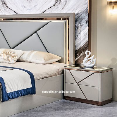 บ้านเรียบง่าย โครงสร้างไม้สองชั้น เตียงพระหนัง โมเดิร์น Luxury Wood Full Queen Size เฟอร์นิเจอร์ห้องนอน