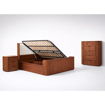 โมเดิร์น โมซิลด์ วู้ด คิงไซส์ เซตห้องนอน เตียงคู่ ห้องพักหลัก ห้องเก็บของ