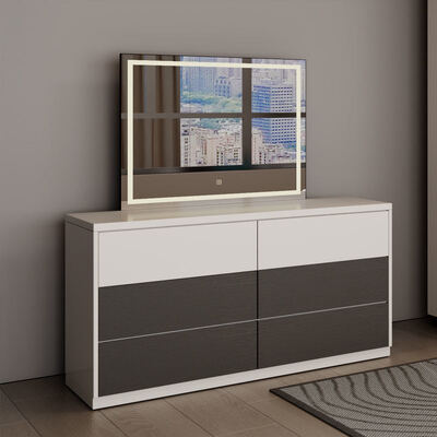 เซตห้องนอนแบบมินิมอลิสต์โมเดิร์น ขนาดครบครันในไม้คลาสสิค พร้อมห้องเก็บของ