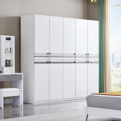 ชุดเฟอร์นิเจอร์ห้องนอน Master คลาสสิกไม้ ขนาดกษัตริย์ สถานที่เก็บของ สะดวกสบาย คุณภาพสูง มินิมอลิสต์หรูหรา เฟอร์นิเจอร์โมเดิร์น ห้องนอน