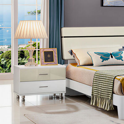 เฟอร์นิเจอร์ห้องนอนขนาดใหญ่จากไม้ พร้อมที่เก็บของ ไมนิมาลิสต์ สะดวกสบาย คุณภาพสูง ห้องพักเด่นหรูหรา โมเดิร์น