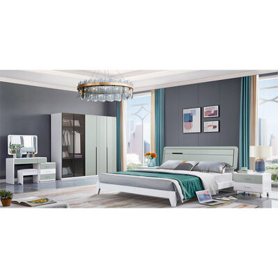 Master Suite ห้องนอน เฟอร์นิเจอร์ชุด โครงสร้างไม้ ที่พักผ่อน สะดวกสบาย ที่เก็บของ ขั้นต่ํา คุณภาพสูง ห้องนอนโมเดิร์นหรูหรา