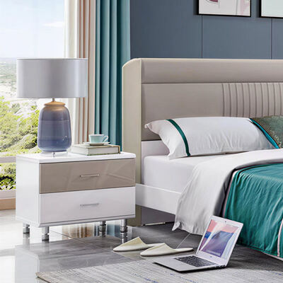 เซตห้องนอนไม้ ขนาดพระ เก็บของแบบขั้นต่ํา สะดวกสบาย คุณภาพสูง เฟอร์นิเจอร์โมเดิร์นหรูหรา ห้องนอน