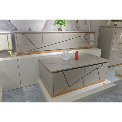 ดีไซน์โมเดิร์น ห้องนั่งเล่นไม้ ตู้โทรทัศน์ รองจองบ้าน เฟอร์นิเจอร์หรูหรา สไตล์ไม้ MDF