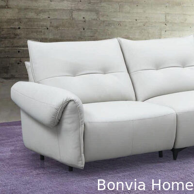 Italian Style Minimalism White Modular Couch Living Room Sofa Set Furniture Modern Luxury Home Lounge Sectional Leather Sofa