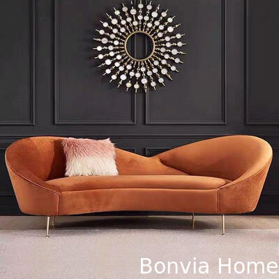 ดีไซน์โมเดิร์น 3 ที่นั่ง โซฟาพักผ่อน ห้องนั่งเล่น โซฟาชุดส่วนของบ้าน เฟอร์นิเจอร์ห้องพักหรูหรา โซฟาผ้าห่ม