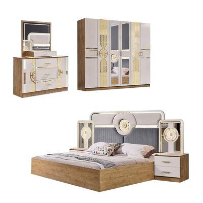 Chambre a Coucher ครบครัน ชุด ห้องนอนตุรกี ราคาถูก Wholesale Master Room king Size เตียงไม้ ชุดเฟอร์นิเจอร์ห้องนอนทันสมัย ยังไม่มีรีวิว