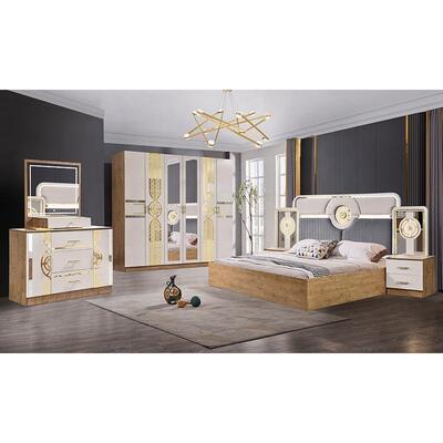 Chambre a Coucher ครบครัน ชุด ห้องนอนตุรกี ราคาถูก Wholesale Master Room king Size เตียงไม้ ชุดเฟอร์นิเจอร์ห้องนอนทันสมัย ยังไม่มีรีวิว