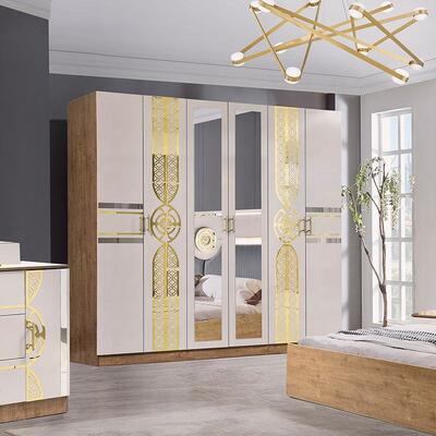 Chambre a Coucher ครบครัน ชุด ห้องนอนตุรกี ราคาถูก Wholesale Master Room king Size เตียงไม้ ชุดเฟอร์นิเจอร์ห้องนอนทันสมัย ยังไม่มีรีวิว