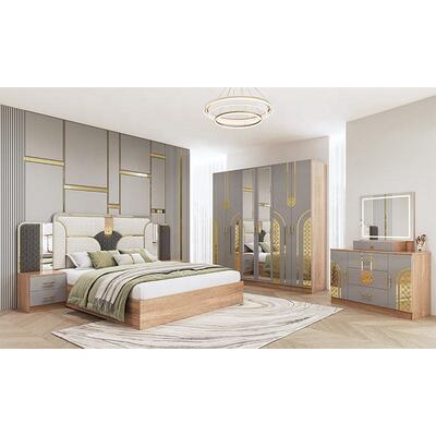 Chambre a Coucher ตุรกีชุดห้องนอนขนาดคิงไซส์ห้องนอนคู่กรอบไม้ราคาถูกหรูหราโมเดิร์นห้องนอนเฟอร์นิเจอร์ชุด