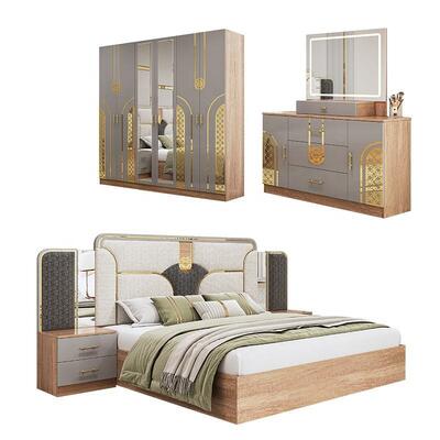 Chambre a Coucher ตุรกีชุดห้องนอนขนาดคิงไซส์ห้องนอนคู่กรอบไม้ราคาถูกหรูหราโมเดิร์นห้องนอนเฟอร์นิเจอร์ชุด