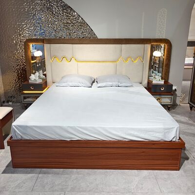 โฟชาน Wholesale Luxury Complete Bedroom Sets 5 ชิ้น ขนาด king Bed Suite กรอบไม้ Turkish Modern Bedroom Furniture Set