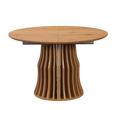 Wholesale Modern Wooden Extendable Dining Table Folding Dining Room Furniture Simple Round Adjustable Expandable Dining Table