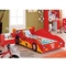 เฟอร์นิเจอร์ห้องนอนเด็กชุด MDF เตียงรถแข่งไม้พร้อมที่เก็บของ 2100mm