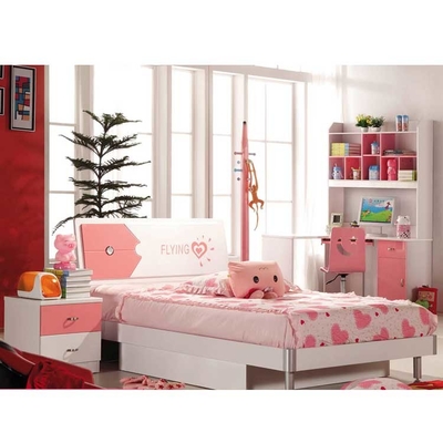 Cappellini ชุดห้องนอนเด็ก Pink Kids Bedroom Furniture 836