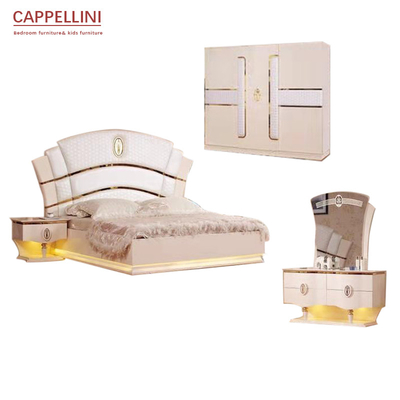 Modern King Bedroom ชุดเฟอร์นิเจอร์ 6pcs Italian Design