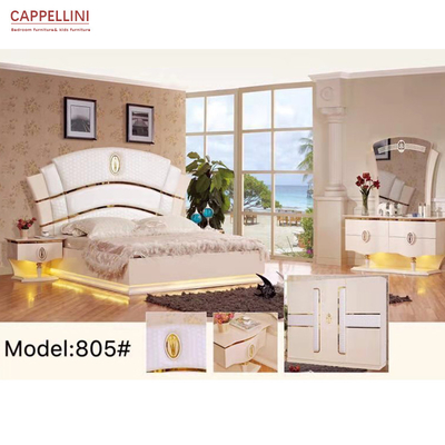 Modern King Bedroom ชุดเฟอร์นิเจอร์ 6pcs Italian Design