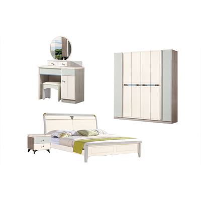 ODM OEM Minimalist King Bedroom Set เตียงไม้เนื้อแข็งคู่ 1800 * 2000mm