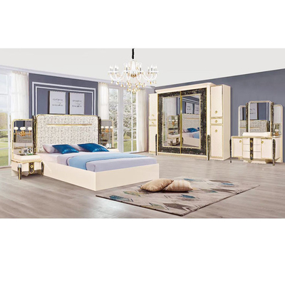 OEM ODM Cappellini ชุดห้องนอนไม้แฟนซีชุดแสงหรูหราสไตล์