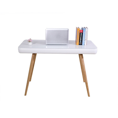 Cappellini Solid Wood Tempered Glass โต๊ะคอมพิวเตอร์กว้าง 27cm