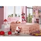 Cappellini Pink White ชุดห้องนอนเด็ก Princess Kids Furniture 5pcs