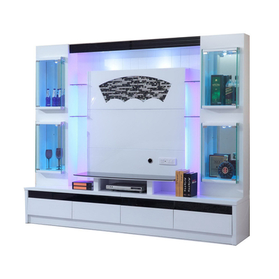ห้องนั่งเล่น Armoire เฟอร์นิเจอร์โบราณแผง MDF ตู้วางทีวีแอชลีย์